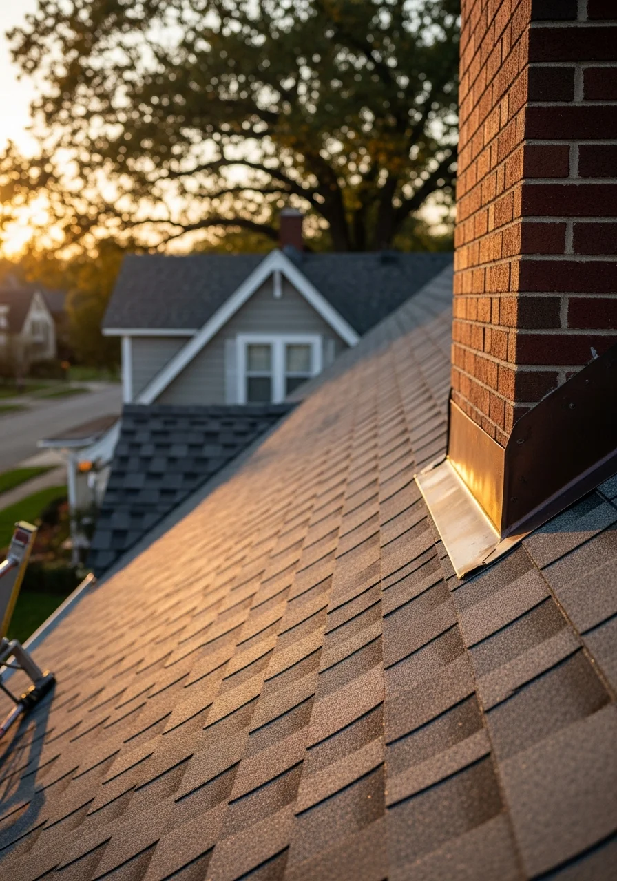 Close-up of a completed exterior project on a Shawnee home showing quality craftsmanship and attention to detail.